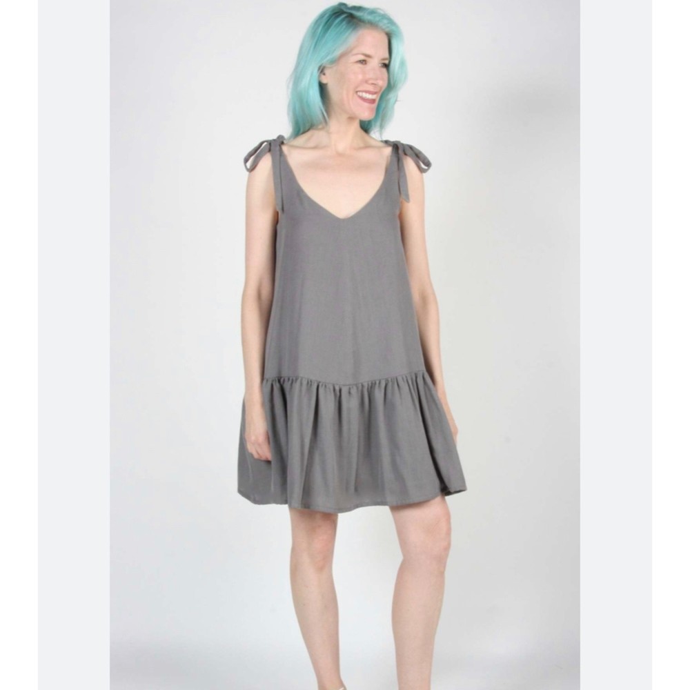 Birds of North America Eleanor storm linen dress Medium